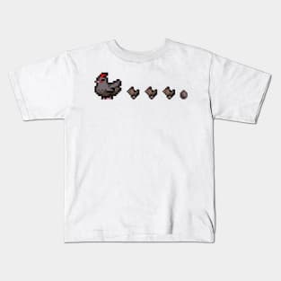 Stardew Valley Void Chicken Family Chicks Kids T-Shirt